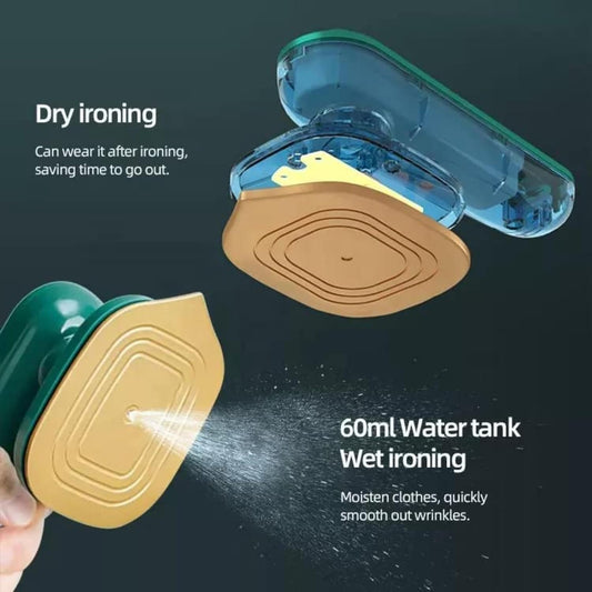 Micro Steam Iron Portable Mini Ironing Machine Handheld Household Steam Iron Mini Steam Handheld Fabric Garment Steamer 60 ml capacity Water Tank