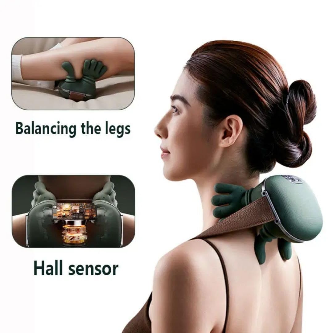 Electric Body Massager with Heat | Neck, Shoulder & Scalp Pain Relief Machine