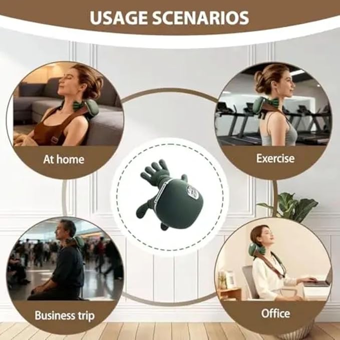 Electric Body Massager with Heat | Neck, Shoulder & Scalp Pain Relief Machine