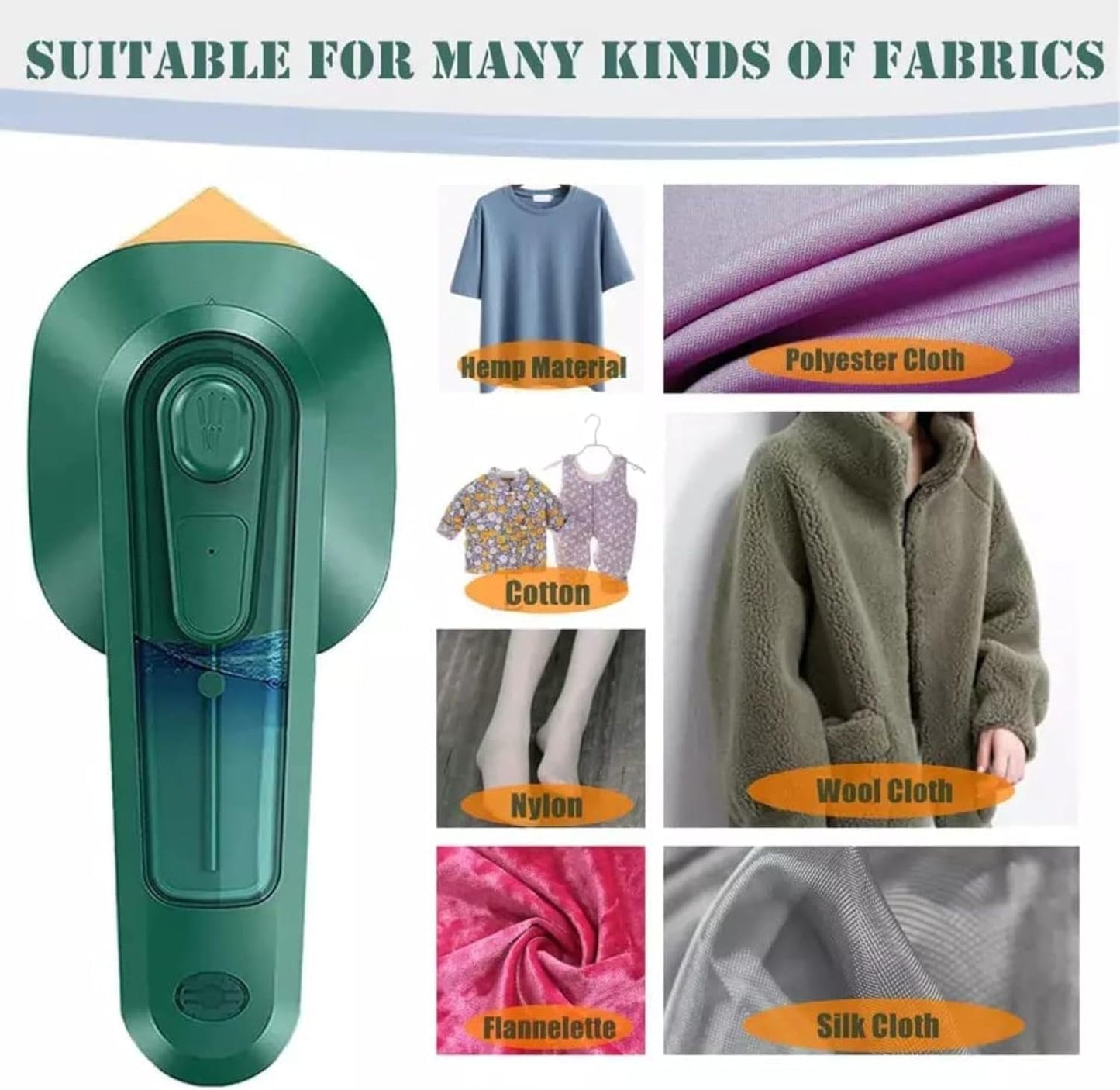 Micro Steam Iron Portable Mini Ironing Machine Handheld Household Steam Iron Mini Steam Handheld Fabric Garment Steamer 60 ml capacity Water Tank