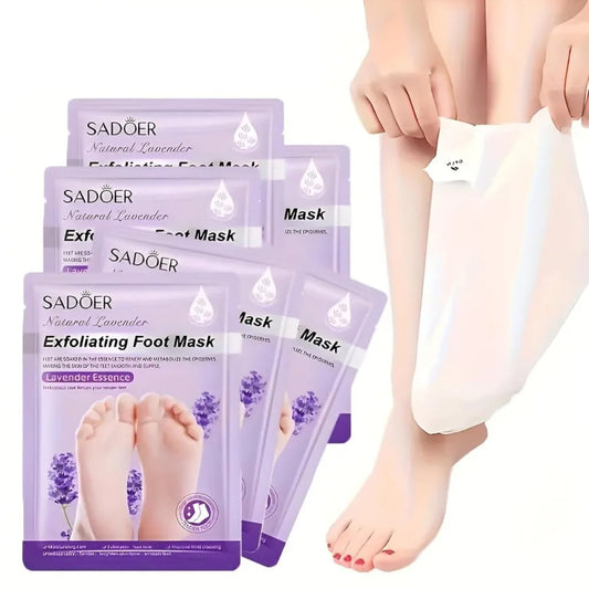 Sadoer Glycolic Acid Foot Peeling Mask (1 Pair), Korean Peeling & Exfoliating | Deep Exfoliation with Glycolic Acid, Removes Dead Skin, Cruelty-Free, Foot Peel Off Mask