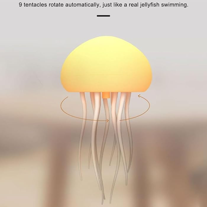 ✨ Ocean Glow™ Jellyfish Lamp – RGB Rechargeable Night Light